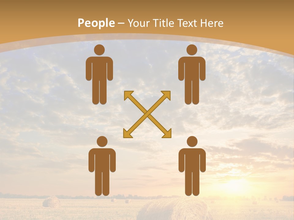 Sunshine Sun Meadow PowerPoint Template