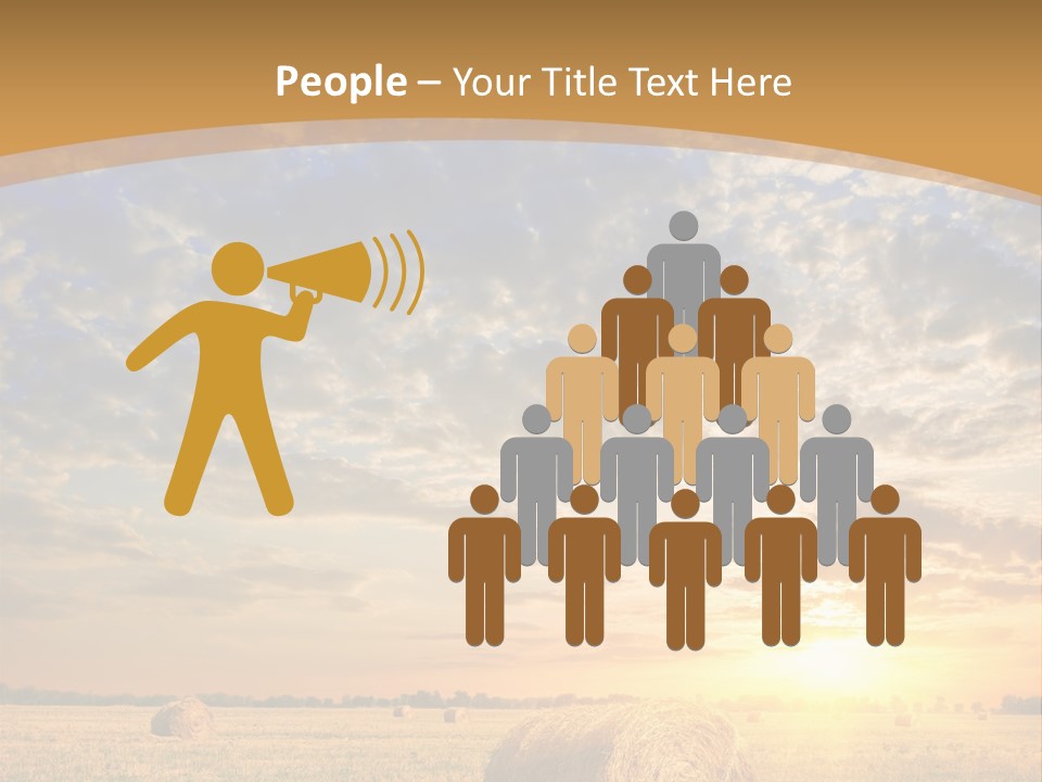 Sunshine Sun Meadow PowerPoint Template