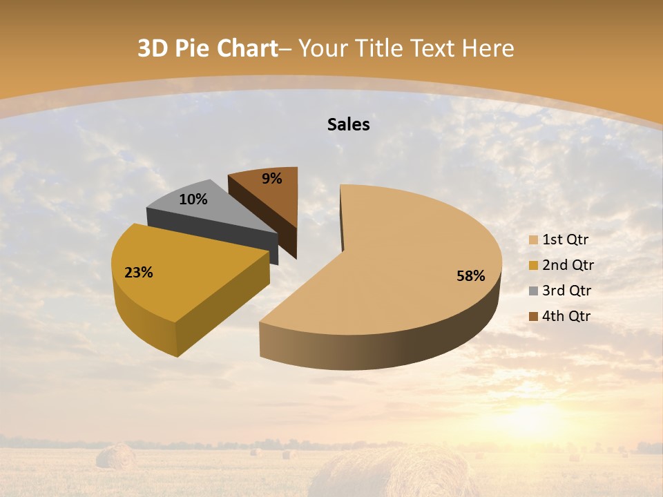 Sunshine Sun Meadow PowerPoint Template