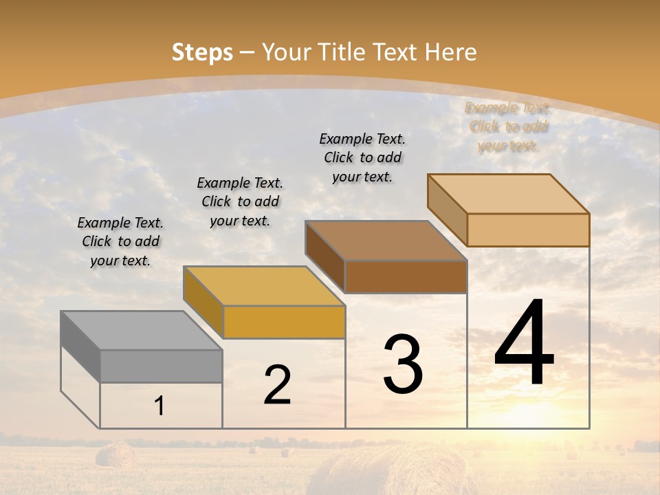 Sunshine Sun Meadow PowerPoint Template