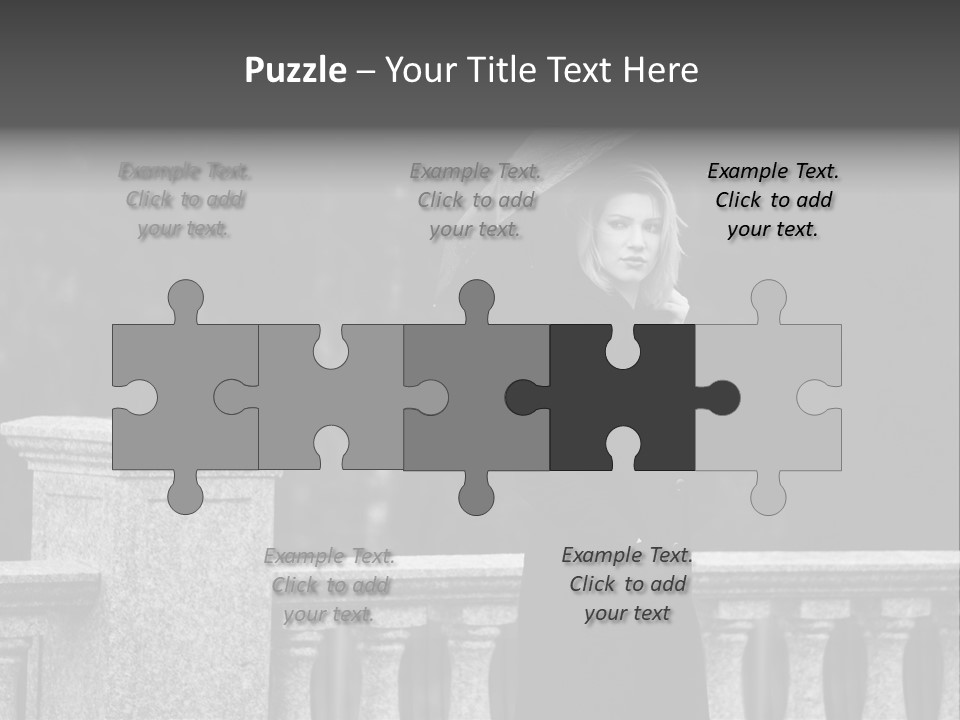 Pensive Human Sadness PowerPoint Template