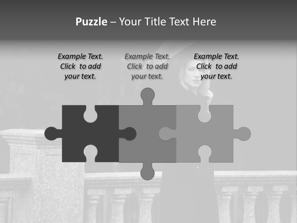 Pensive Human Sadness PowerPoint Template