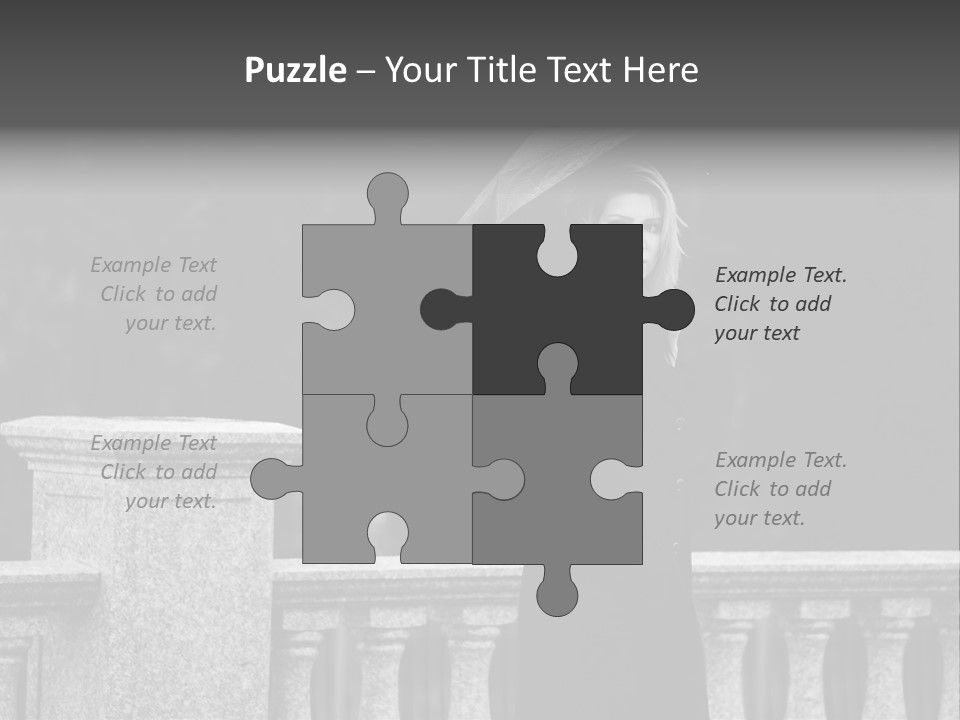 Pensive Human Sadness PowerPoint Template