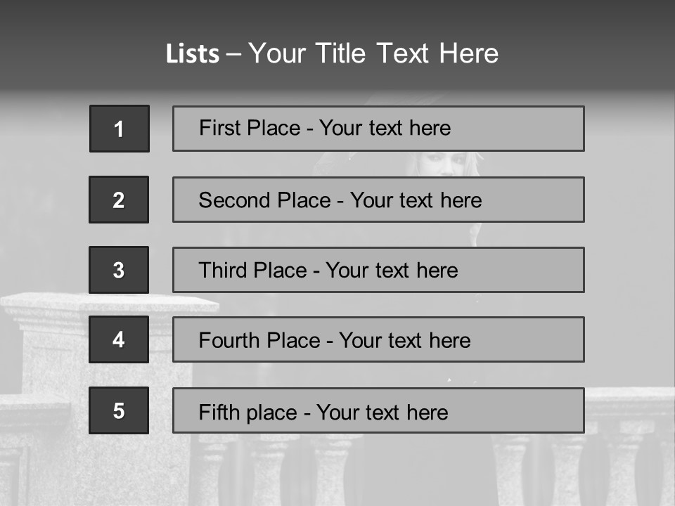 Pensive Human Sadness PowerPoint Template