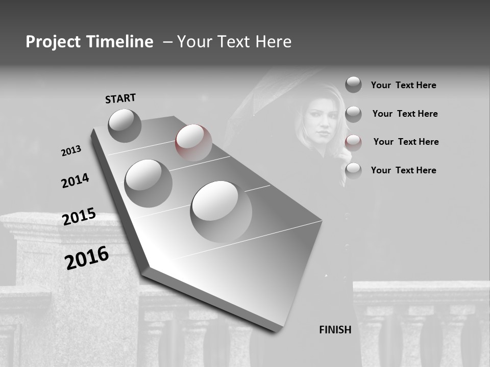 Pensive Human Sadness PowerPoint Template