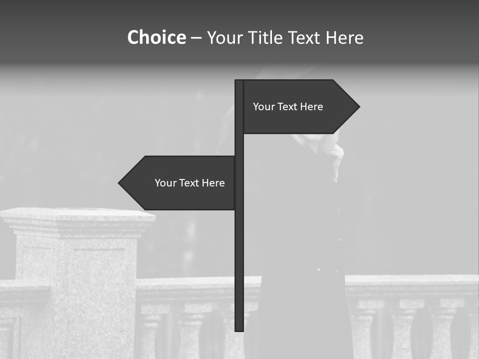 Pensive Human Sadness PowerPoint Template