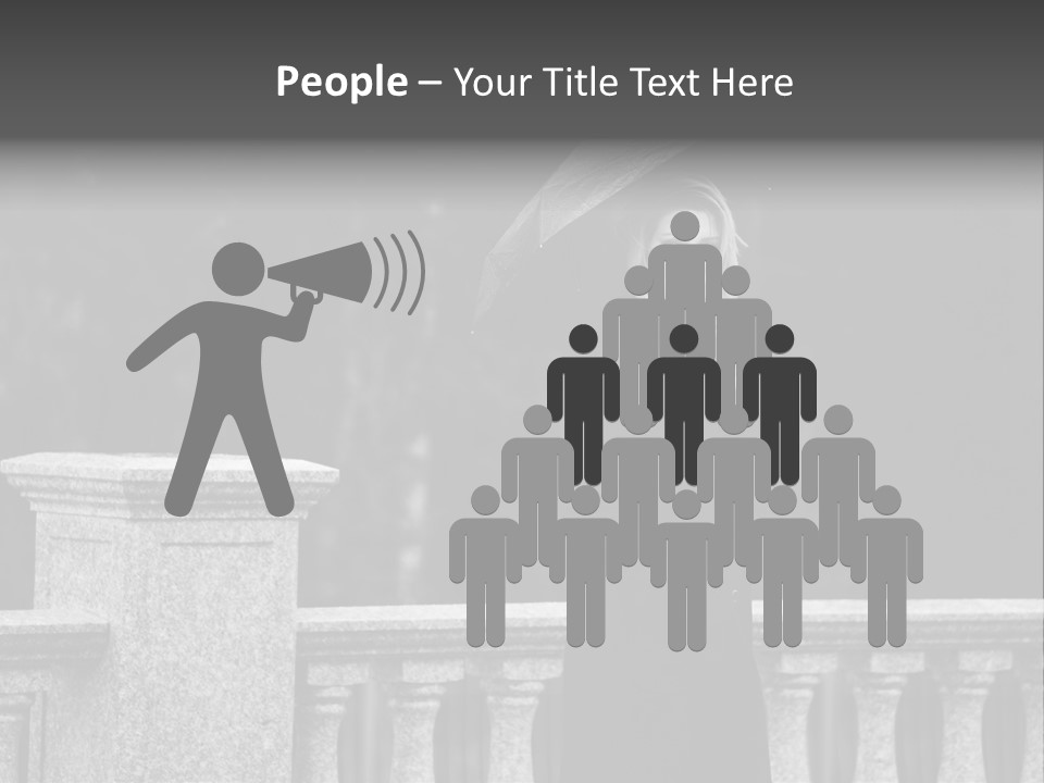 Pensive Human Sadness PowerPoint Template