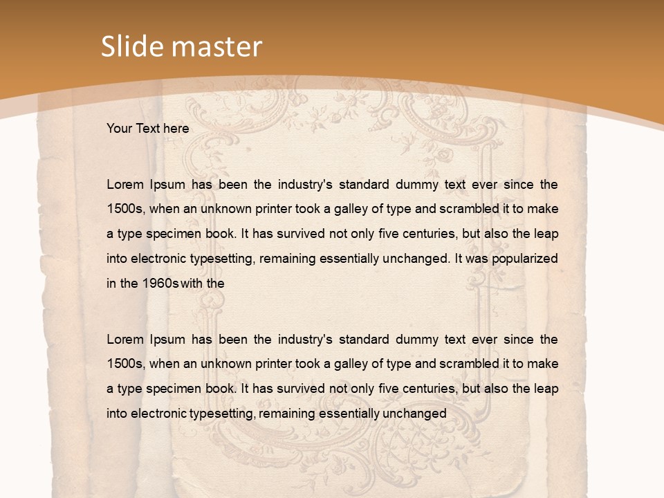 Frame Border Post PowerPoint Template