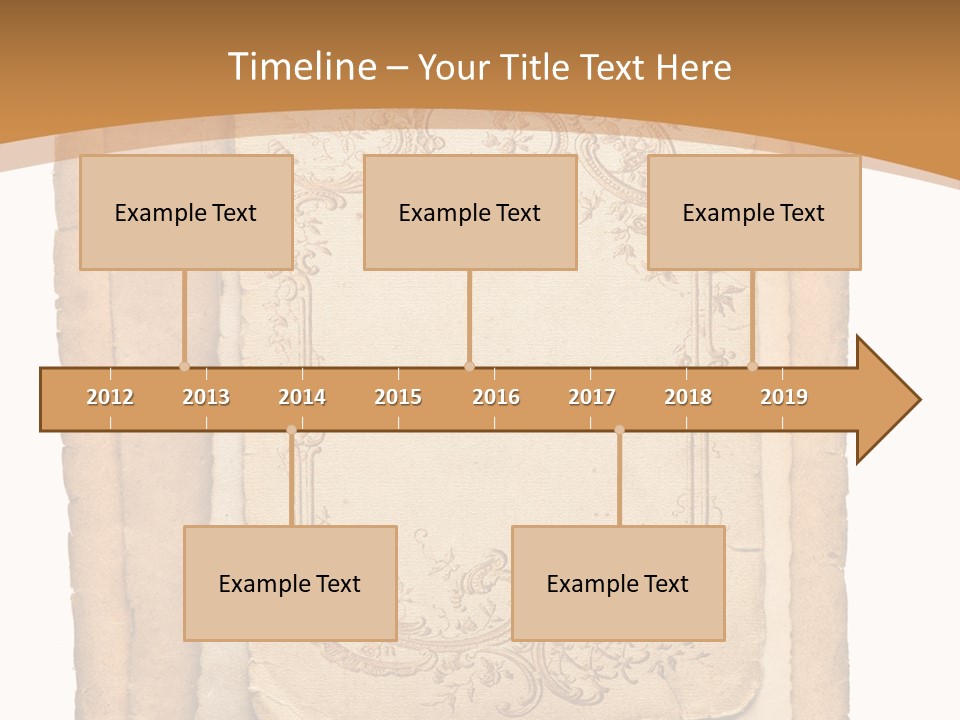 Frame Border Post PowerPoint Template
