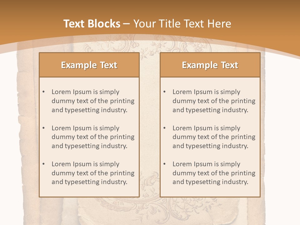 Frame Border Post PowerPoint Template