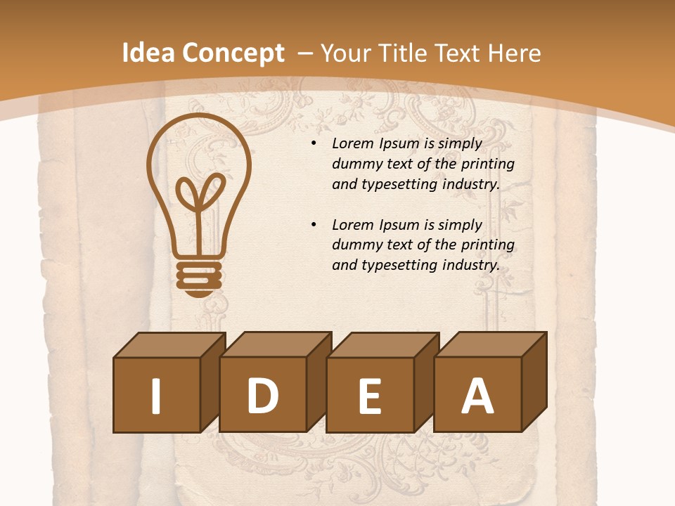 Frame Border Post PowerPoint Template