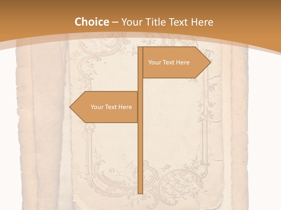 Frame Border Post PowerPoint Template