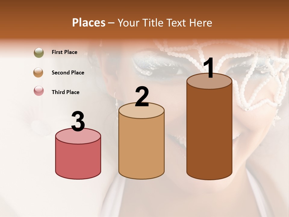 Face Cool Caucasian PowerPoint Template