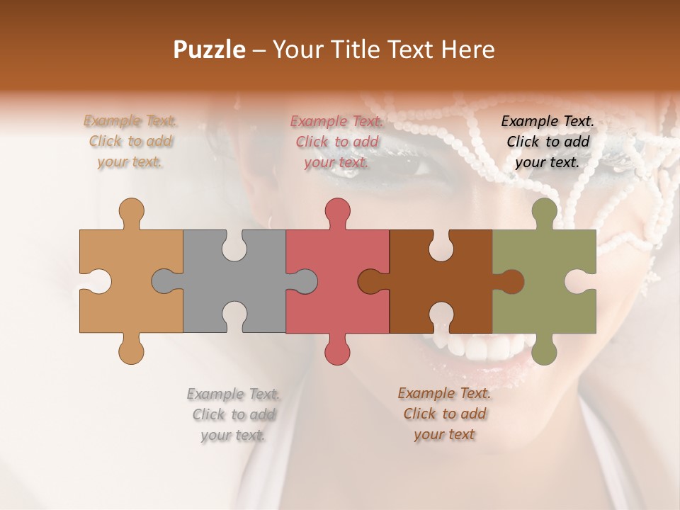 Face Cool Caucasian PowerPoint Template