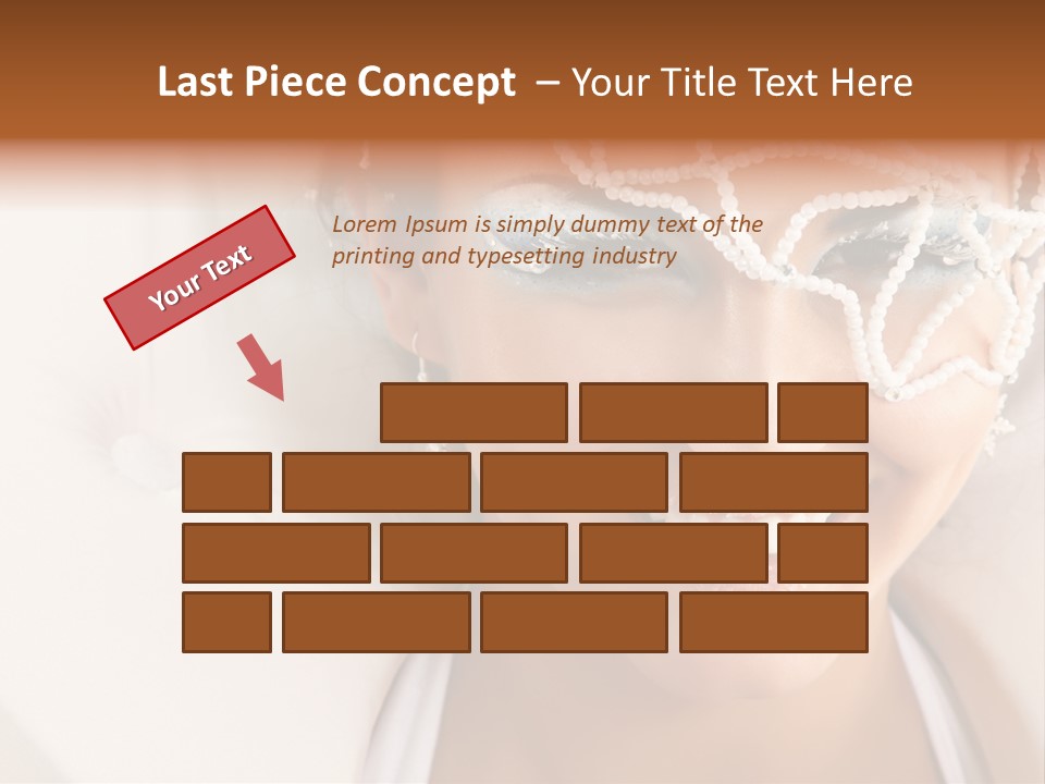 Face Cool Caucasian PowerPoint Template