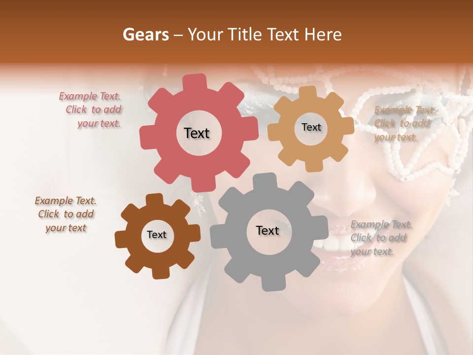 Face Cool Caucasian PowerPoint Template