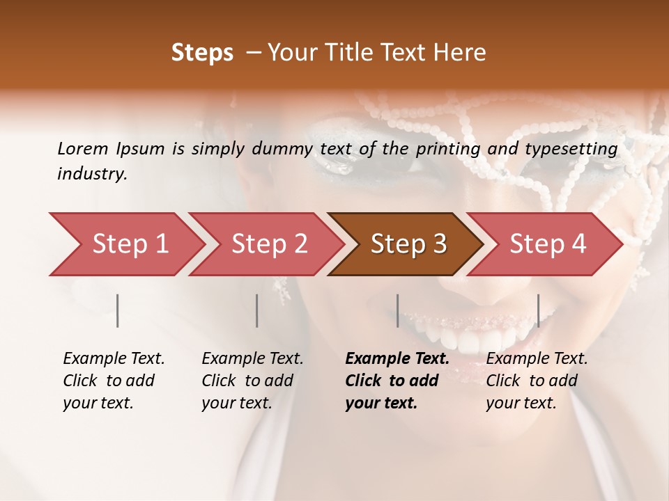 Face Cool Caucasian PowerPoint Template