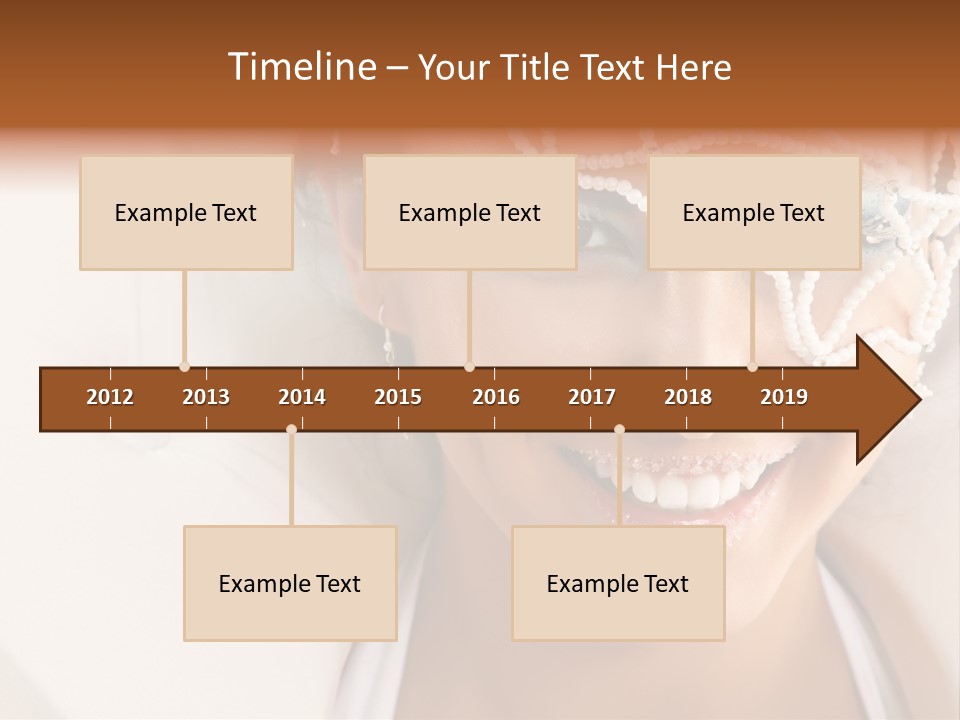 Face Cool Caucasian PowerPoint Template