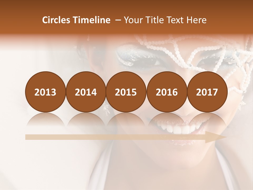 Face Cool Caucasian PowerPoint Template