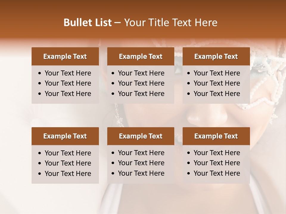 Face Cool Caucasian PowerPoint Template