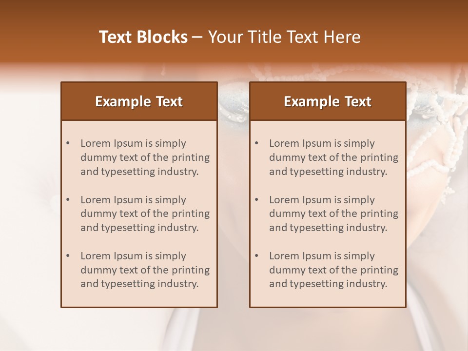 Face Cool Caucasian PowerPoint Template