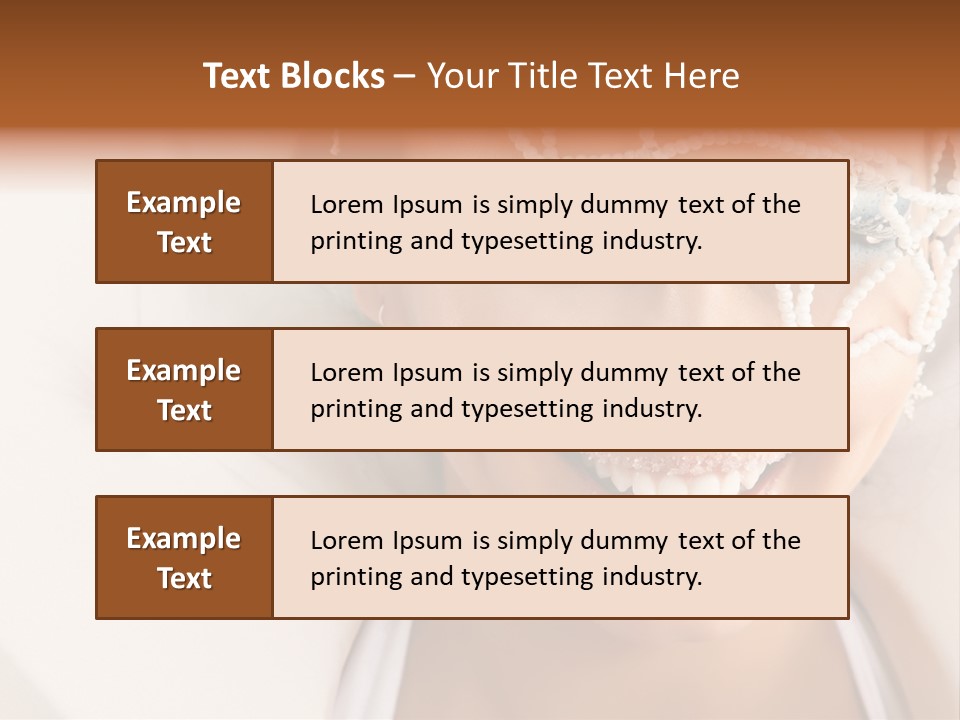 Face Cool Caucasian PowerPoint Template