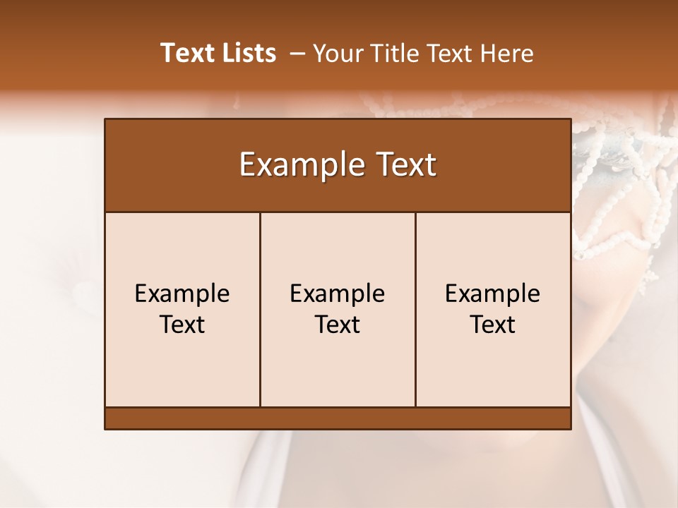 Face Cool Caucasian PowerPoint Template