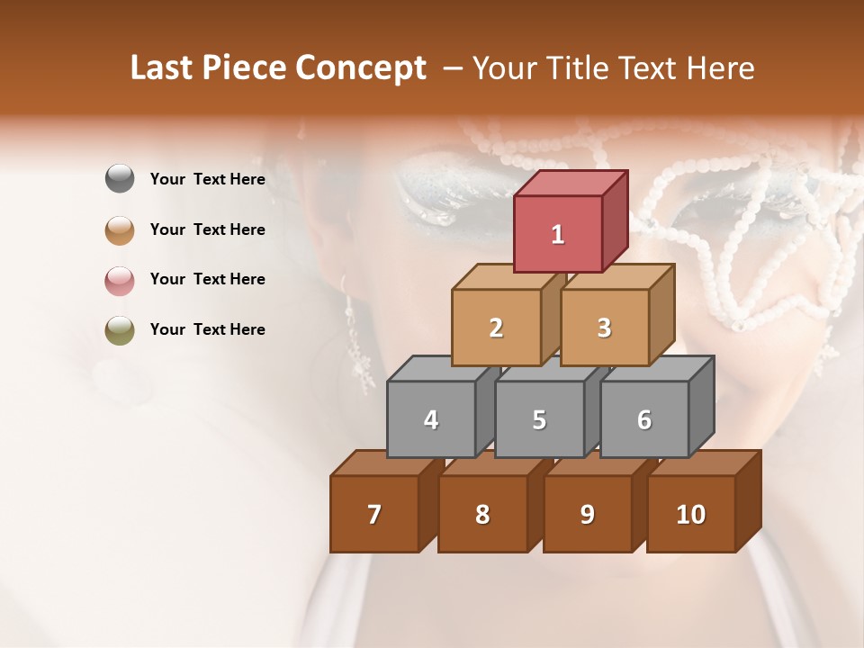 Face Cool Caucasian PowerPoint Template