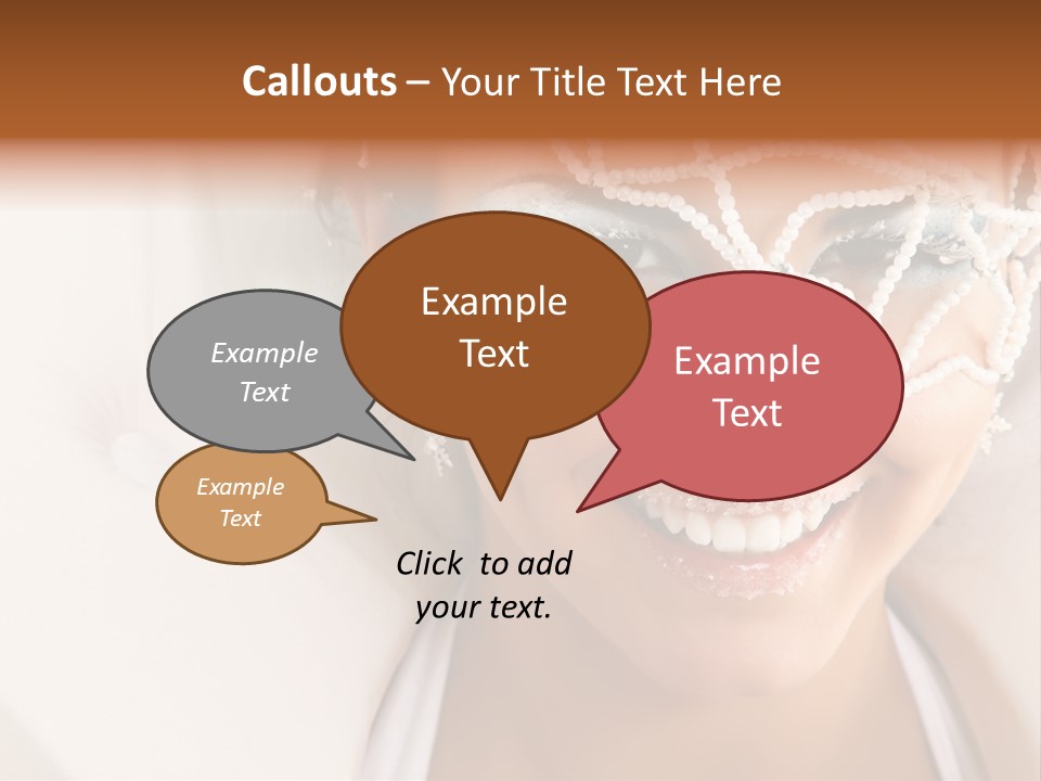 Face Cool Caucasian PowerPoint Template