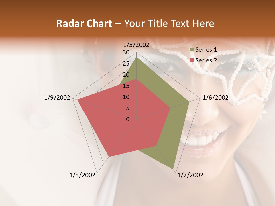 Face Cool Caucasian PowerPoint Template