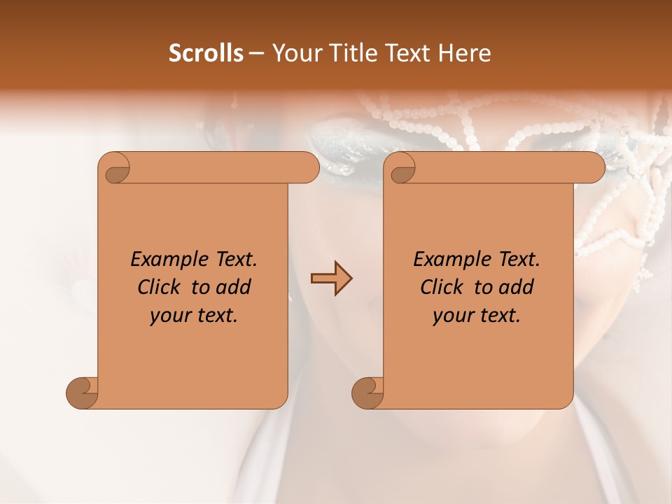 Face Cool Caucasian PowerPoint Template