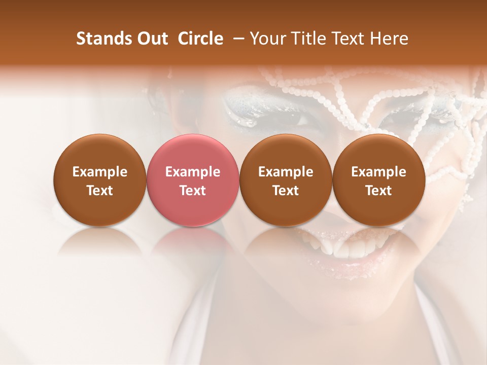 Face Cool Caucasian PowerPoint Template