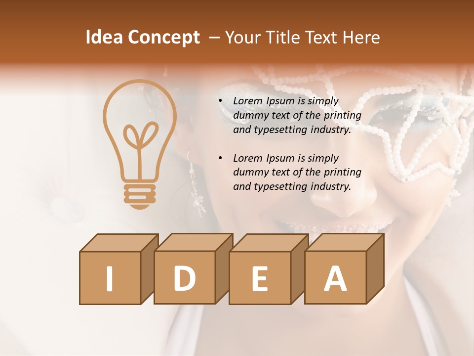 Face Cool Caucasian PowerPoint Template