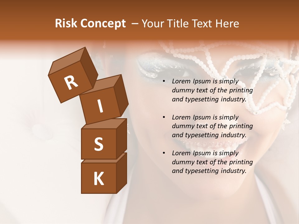 Face Cool Caucasian PowerPoint Template