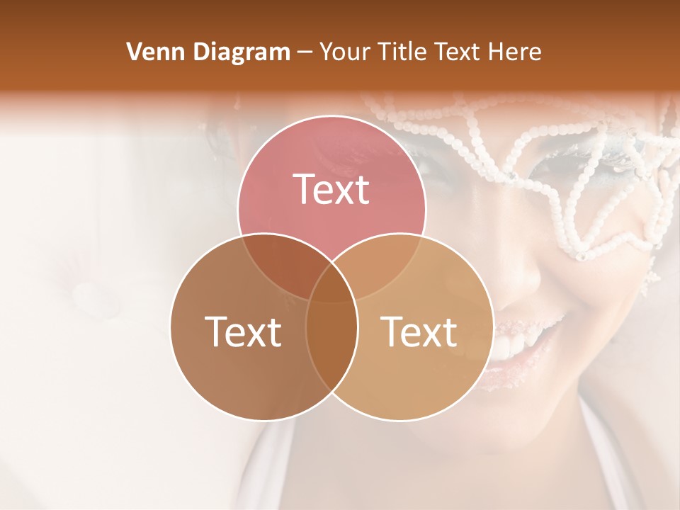 Face Cool Caucasian PowerPoint Template