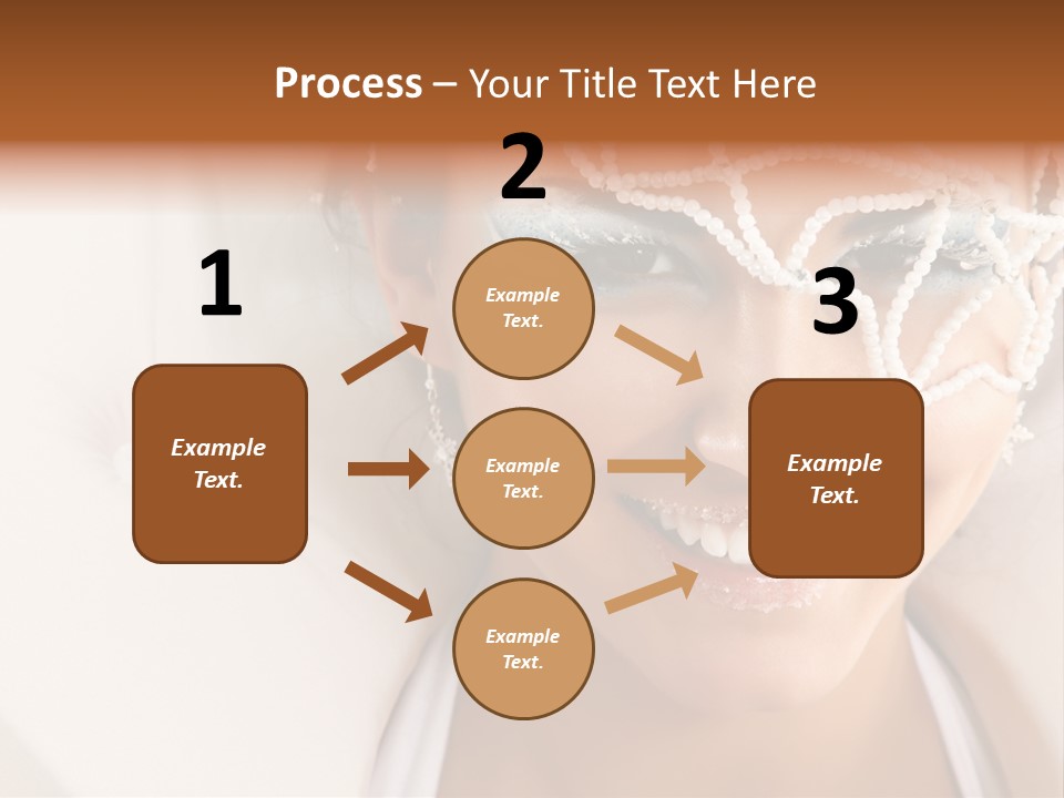 Face Cool Caucasian PowerPoint Template