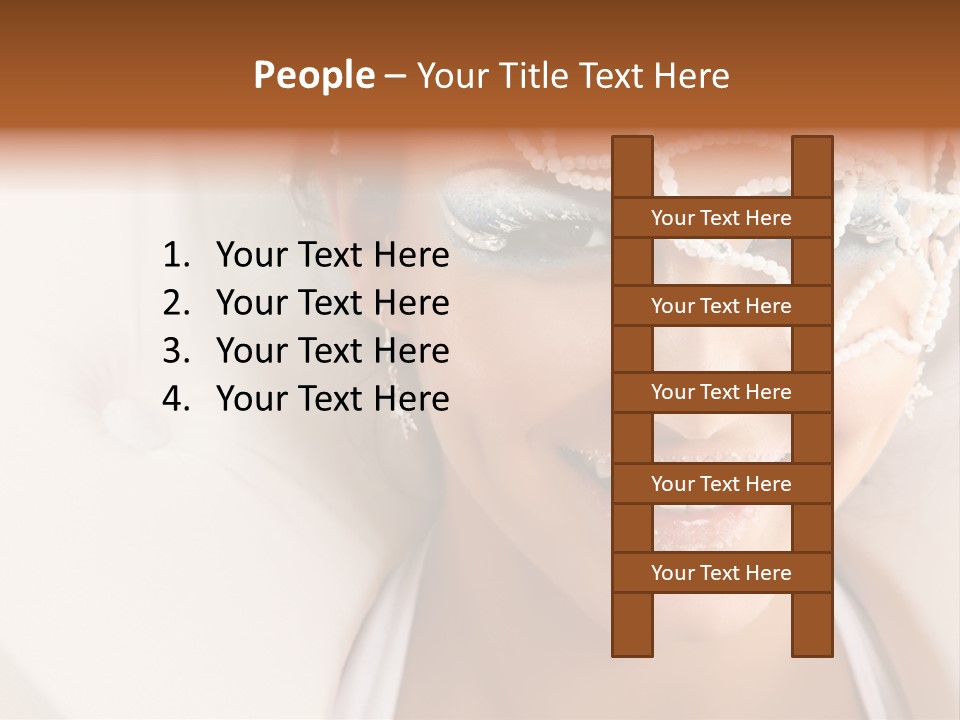 Face Cool Caucasian PowerPoint Template
