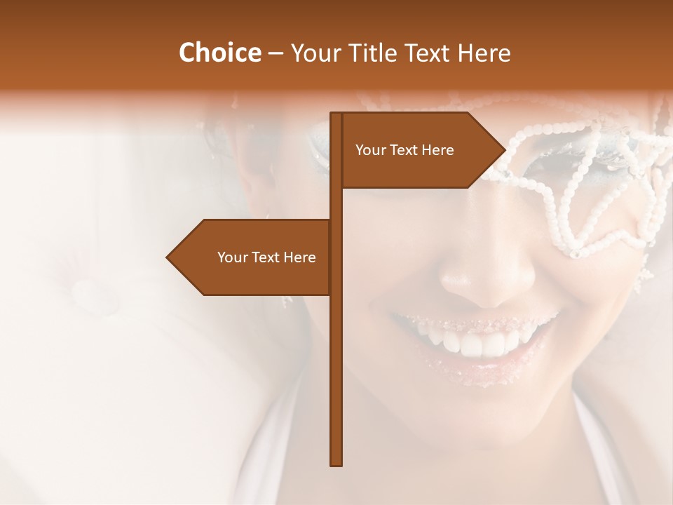 Face Cool Caucasian PowerPoint Template