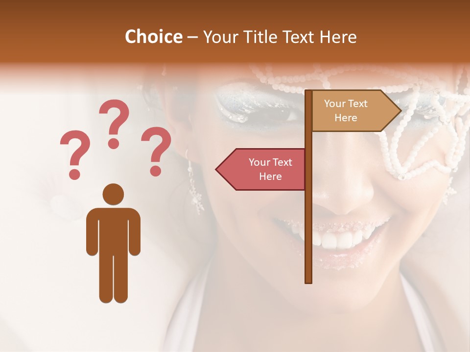 Face Cool Caucasian PowerPoint Template