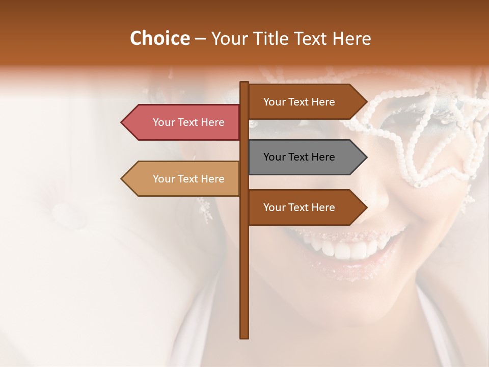 Face Cool Caucasian PowerPoint Template