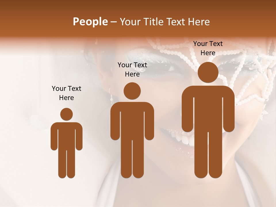 Face Cool Caucasian PowerPoint Template