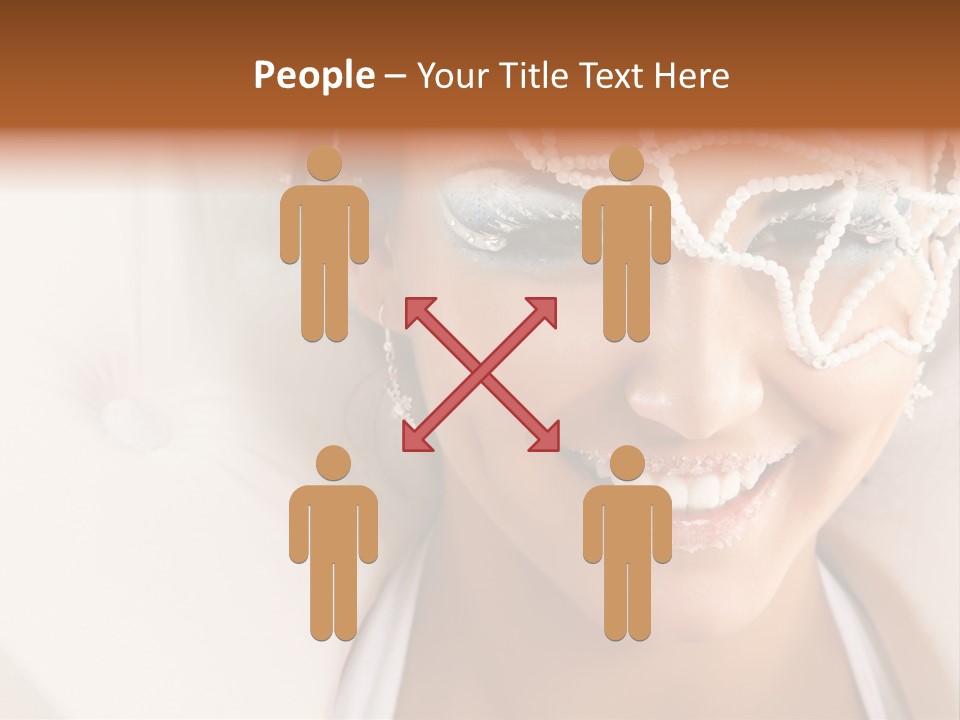 Face Cool Caucasian PowerPoint Template