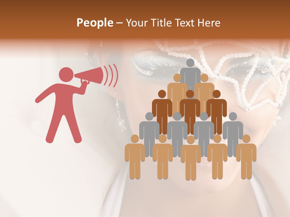 Face Cool Caucasian PowerPoint Template