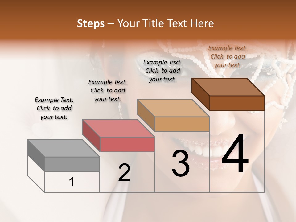 Face Cool Caucasian PowerPoint Template