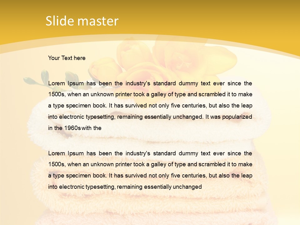 Cotton Thick Stack PowerPoint Template