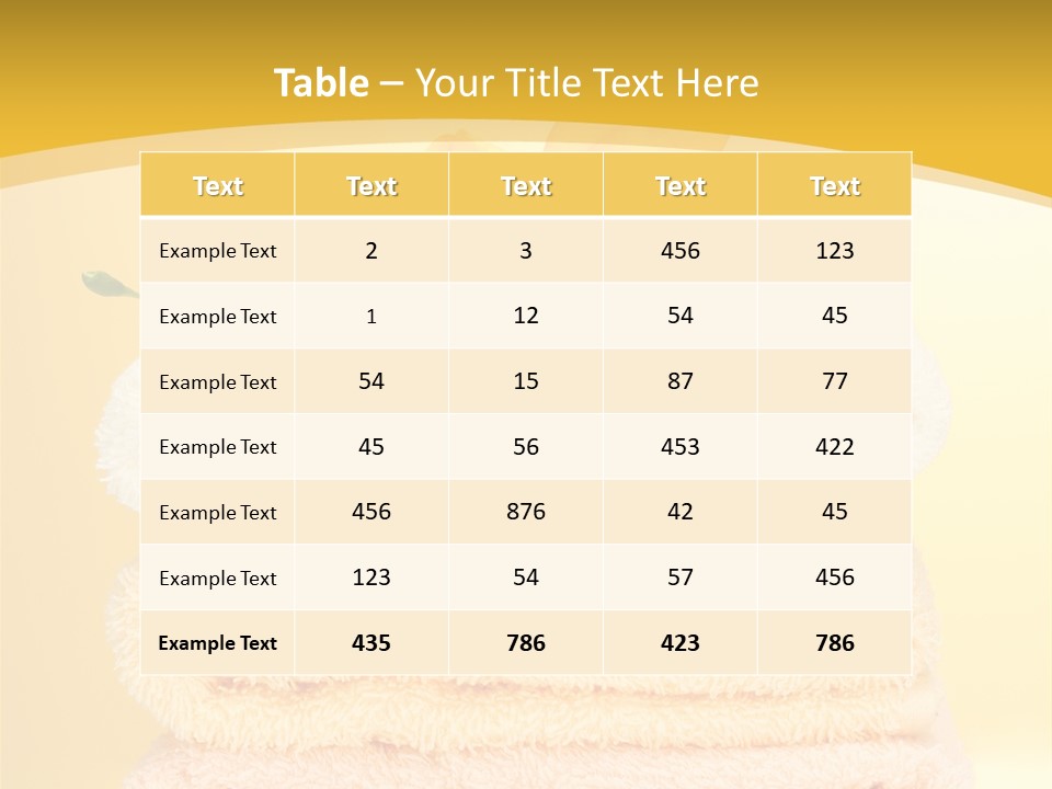 Cotton Thick Stack PowerPoint Template