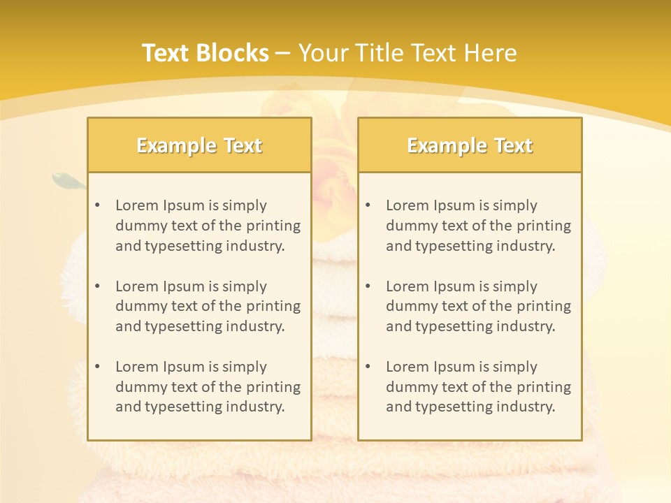 Cotton Thick Stack PowerPoint Template