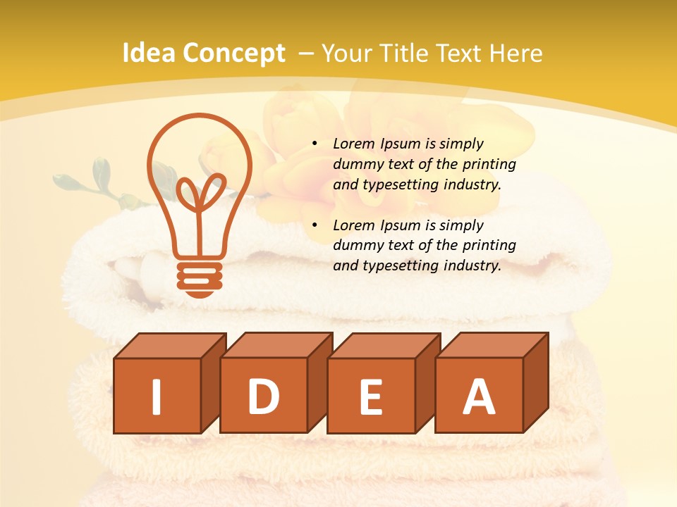 Cotton Thick Stack PowerPoint Template