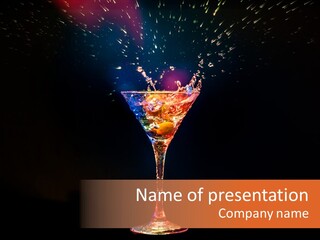 Water Cold Blue PowerPoint Template