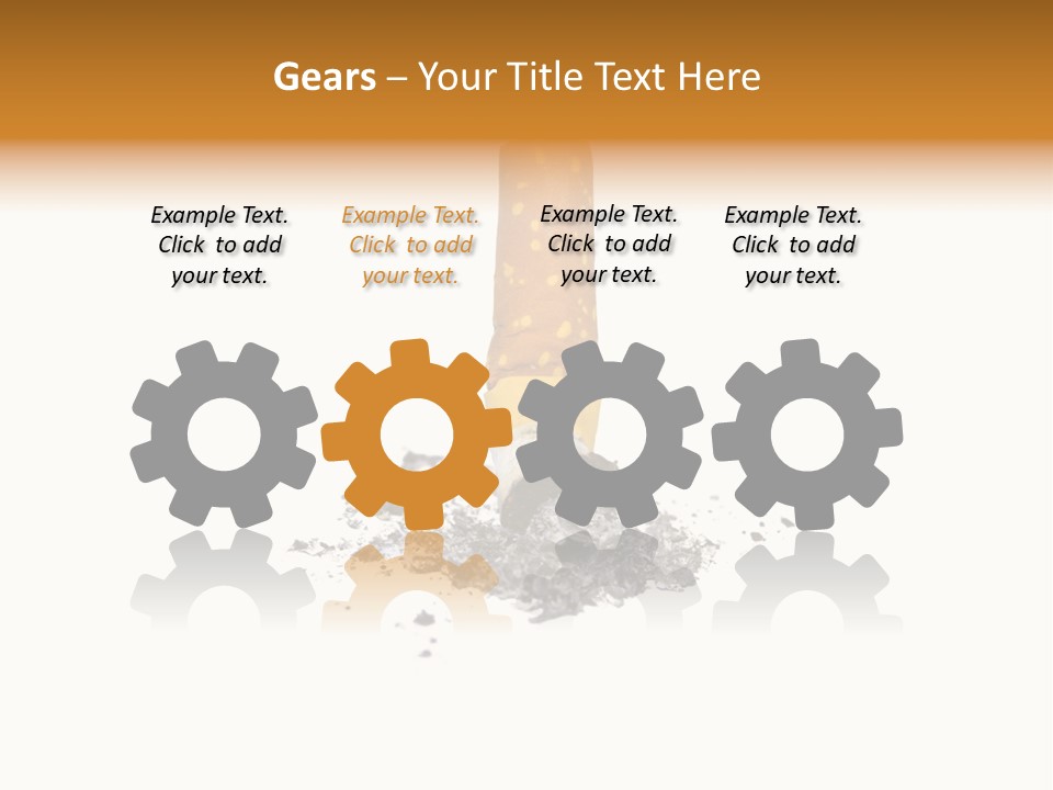 Cancer Ash Photography PowerPoint Template